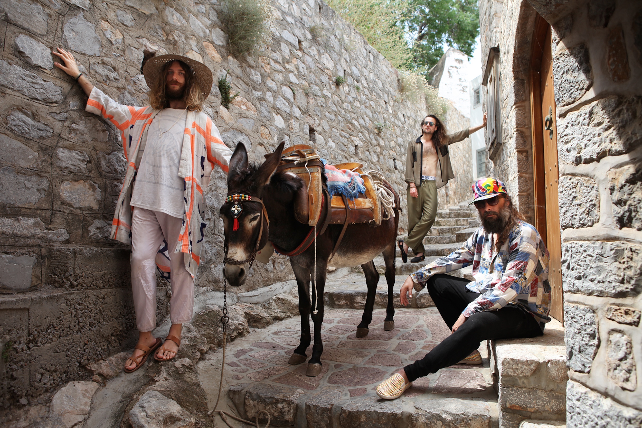 Sebastien Tellier and the Mind Gamers at the Old Carpet Factory Recording Studio in Greece